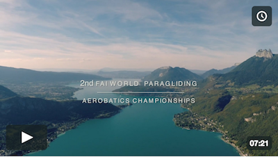 final report 2nd FAI World Paragliding Aerobatics Championships Lake Annecy 2016